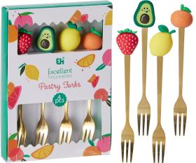 Dessertgafflar 4-pack frukter