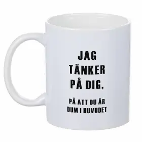 Porslinsmugg - Jag tänker på dig