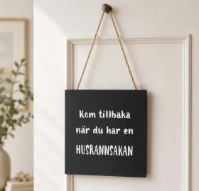 H&auml;ngande tavla - "Husrannsakan"