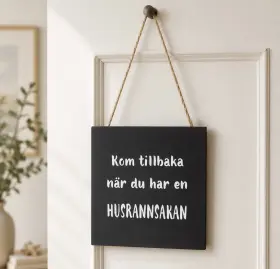 H&auml;ngande tavla - "Husrannsakan"