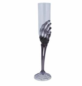 Champagneglas Skeletthand