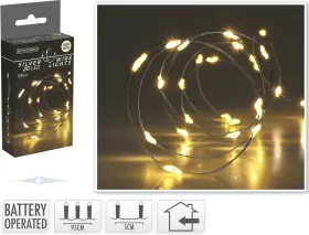 Ljusslinga 20-LED silverwire