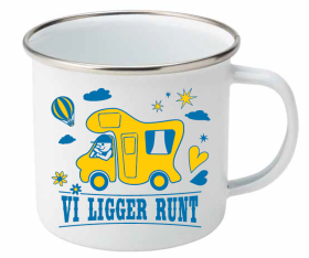 Retromugg Emalj - Vi ligger runt