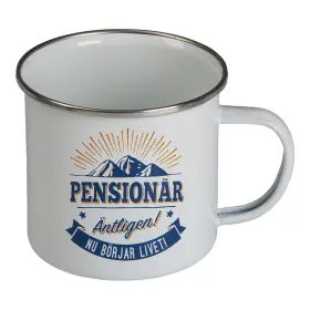 Retromugg Emalj - PENSIONÄR