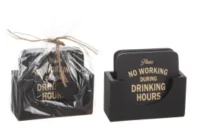 Glasunderl&auml;gg -NO WORKING DURING DRINKING