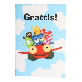 Födelsedagskort "Grattis!" - Babblarna