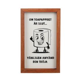 Tavla -Om toapappret &auml;r slut...