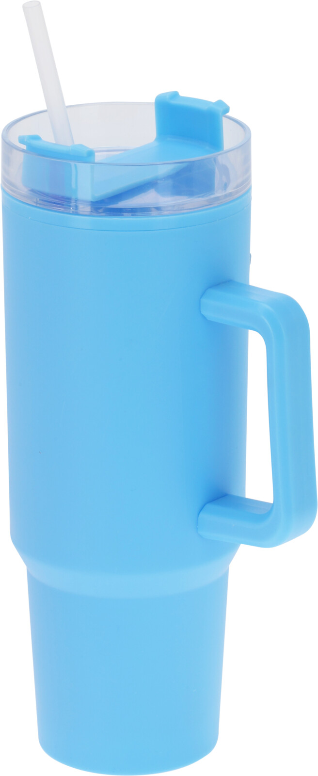 Drickmugg med sugrör (Blå)