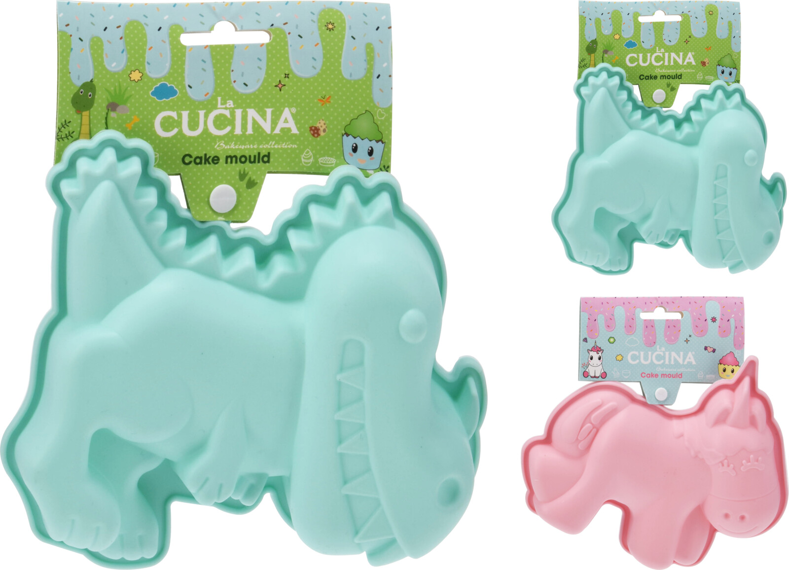 Bakform i silikon (Enhörning)