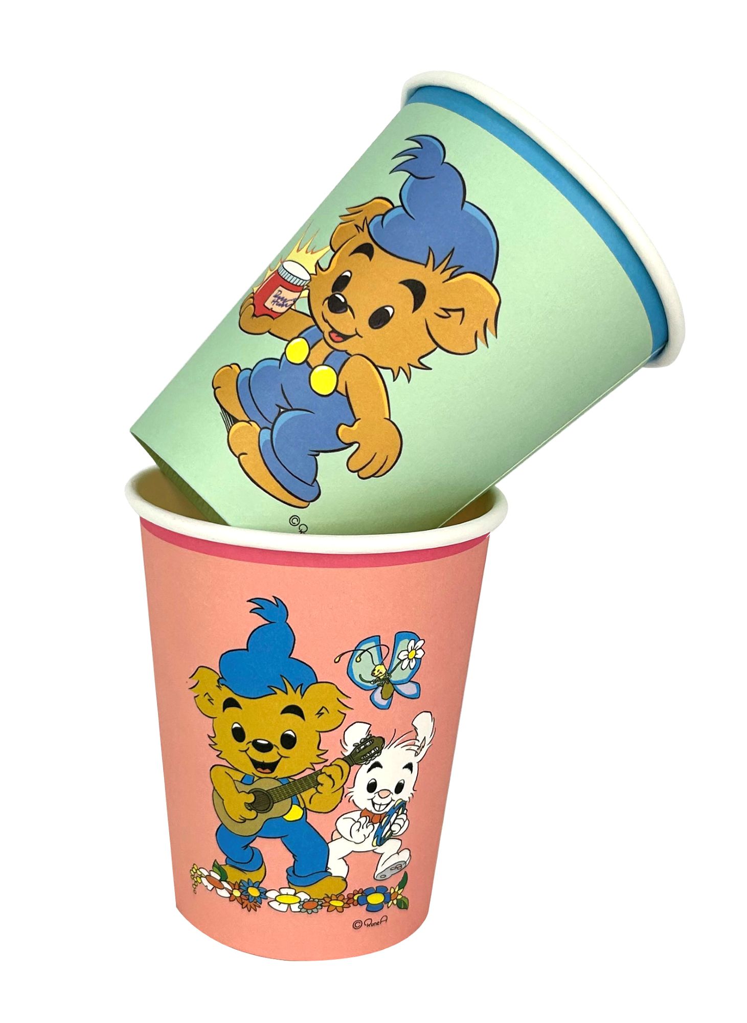 Pappersmuggar i 8-pack -Bamse (Kalas)