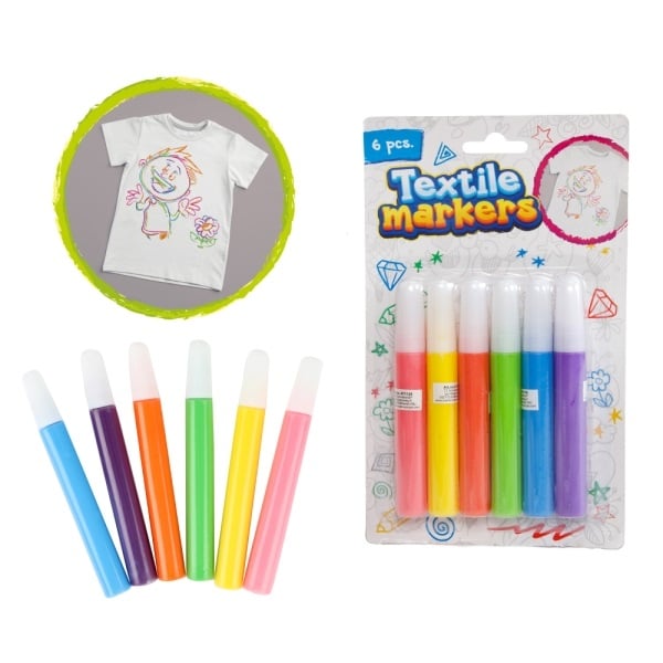 Textilpennor i 6-pack