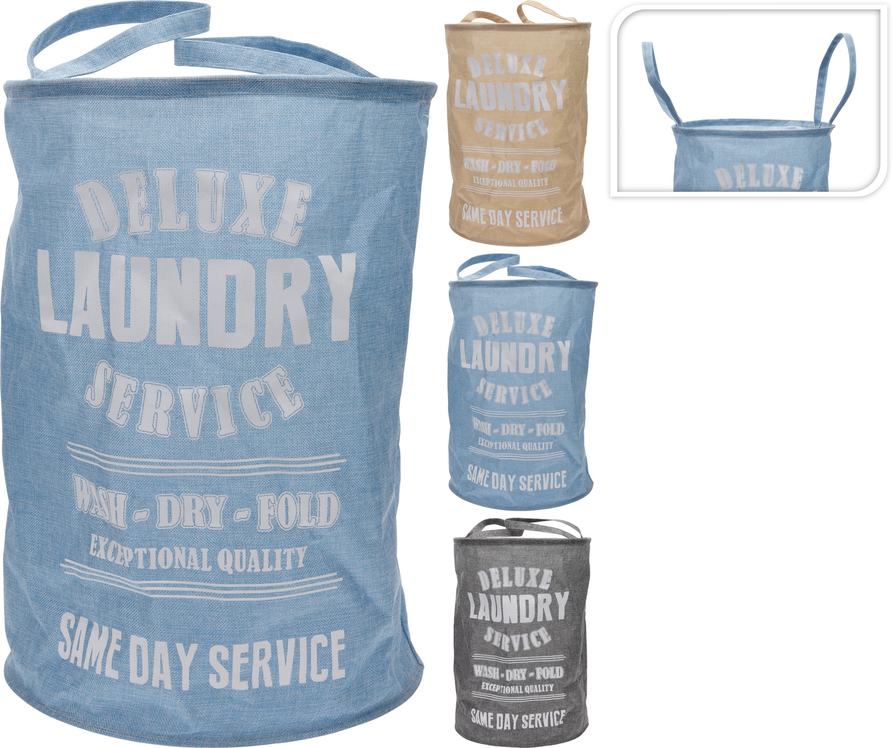 Tvättsäck -Deluxe Laundry Service (Mörkgrå)