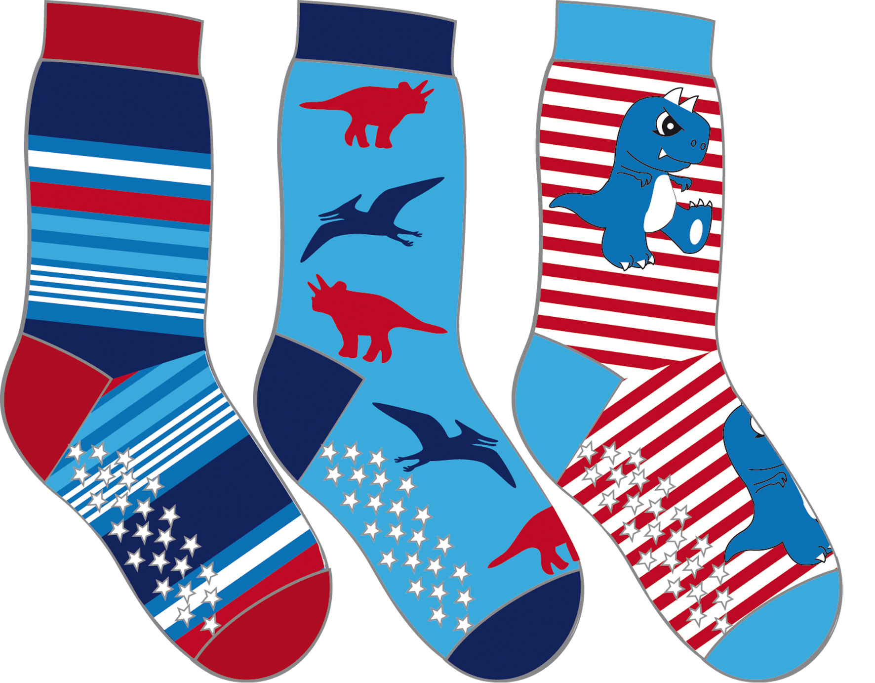 Halksocka 3-pack (22/24)