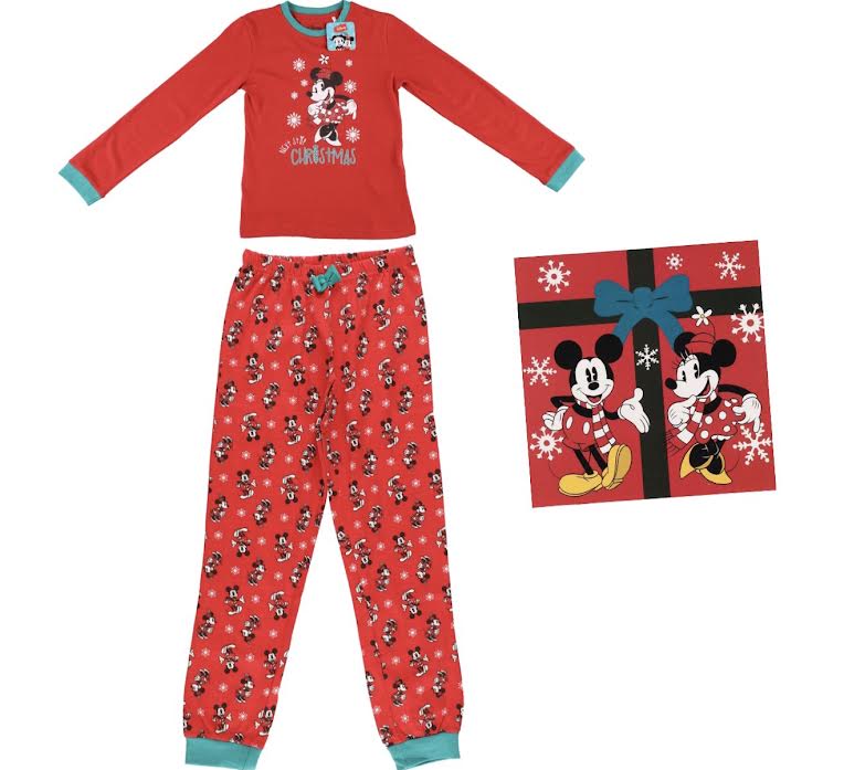 Presentset julpyjamas -Disney (Flicka) (8 år (128 cm))