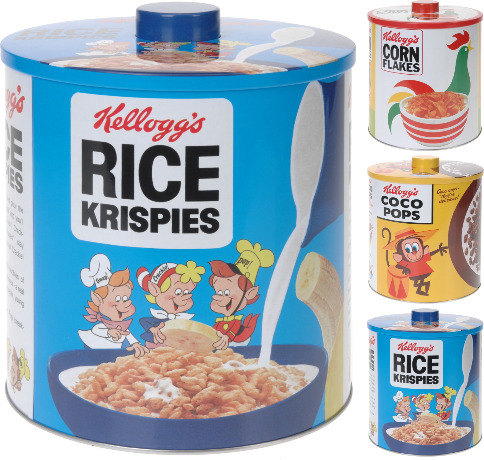 Rund plåtburk -Kellogg´s (Corn Flakes)