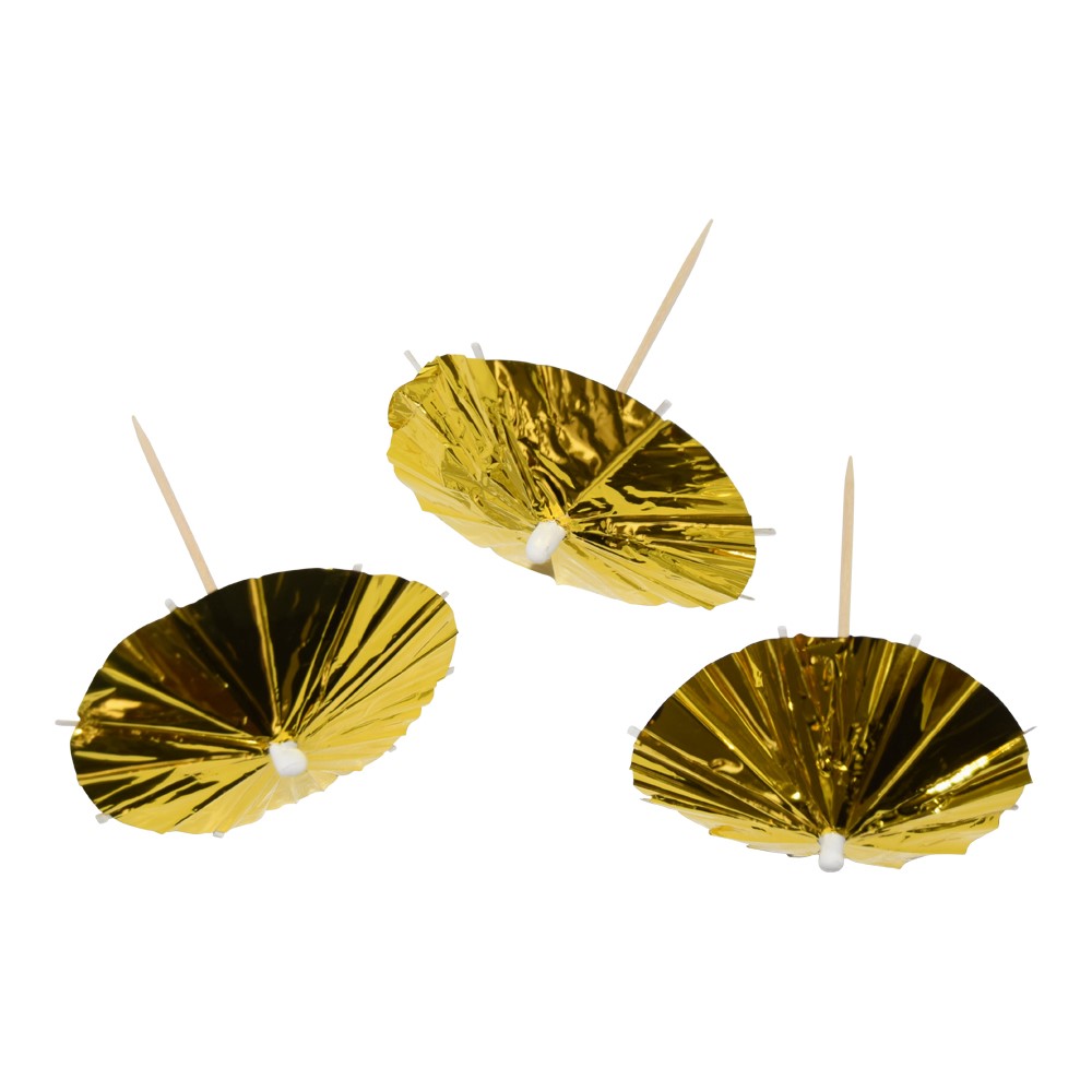 Drinkparaply 10-pack (guld)