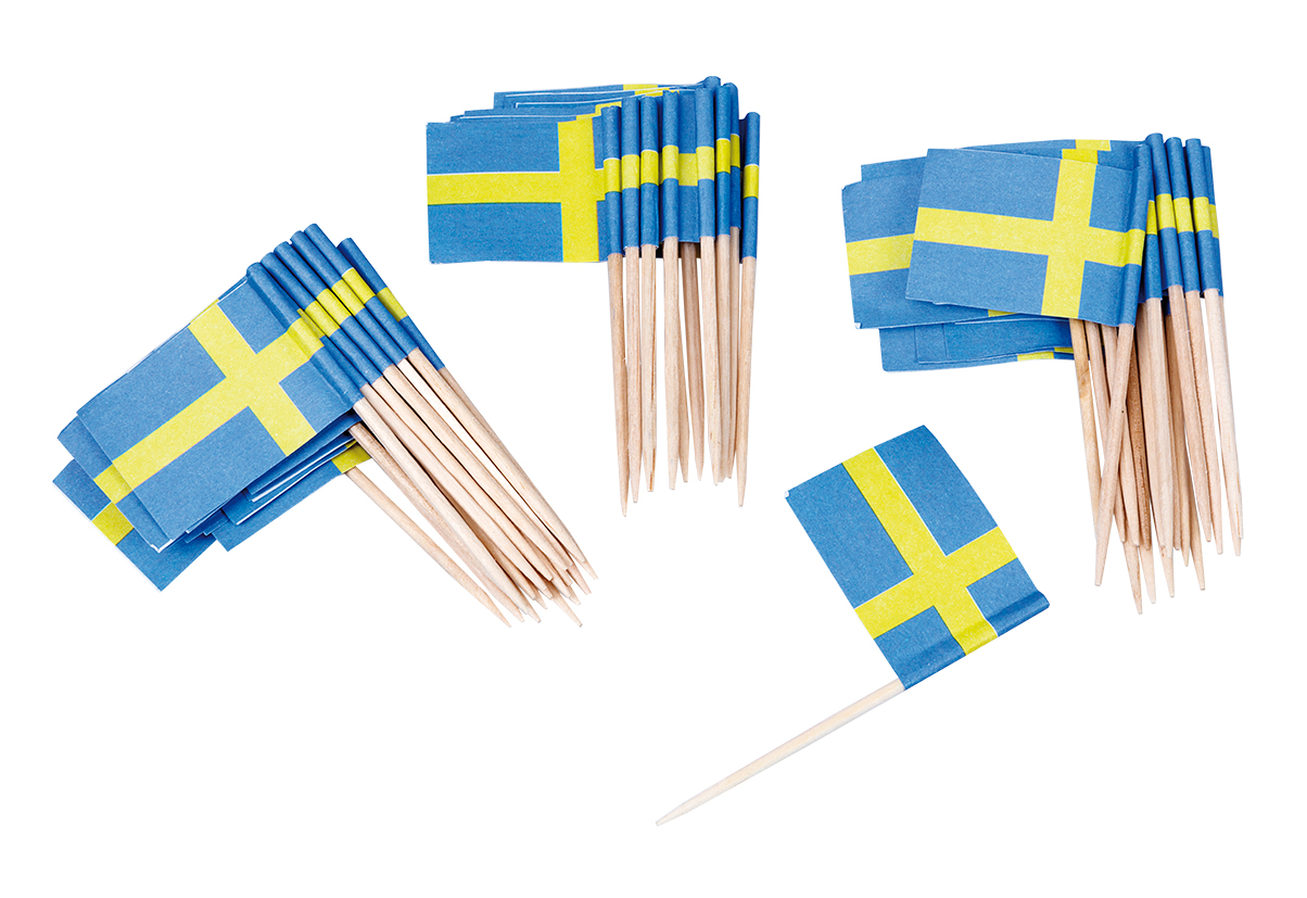 Cocktailpinnar -Svenska flaggan