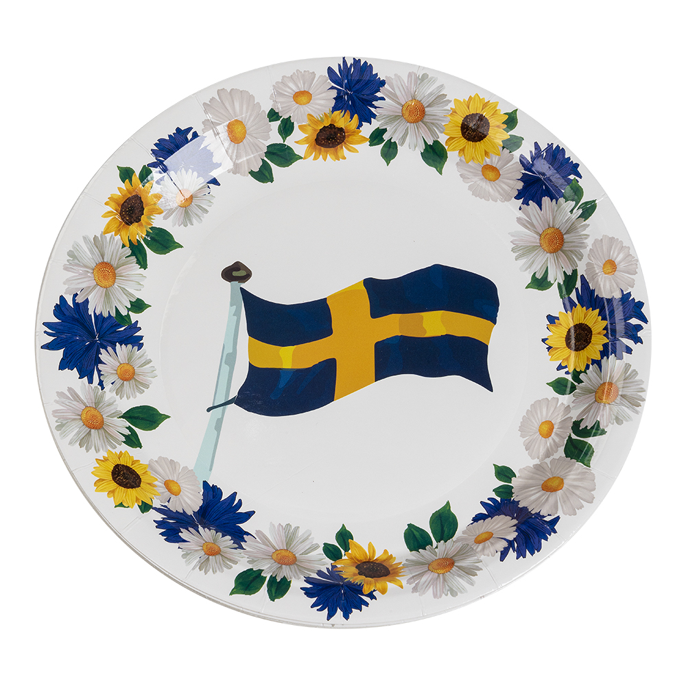 Pappersassietter 8-pack - Sverige