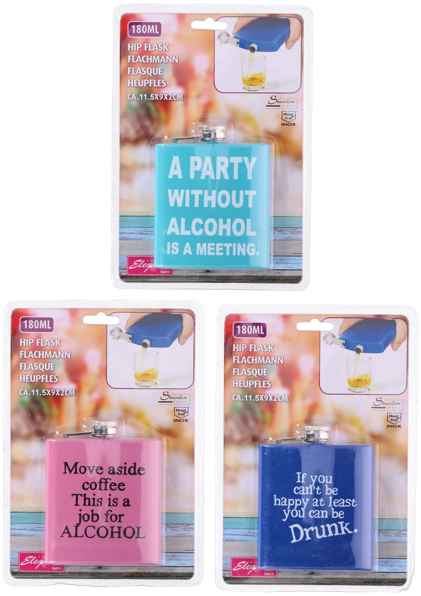 Fickplunta med text (Move aside coffee This is a job for ALCOHOL)