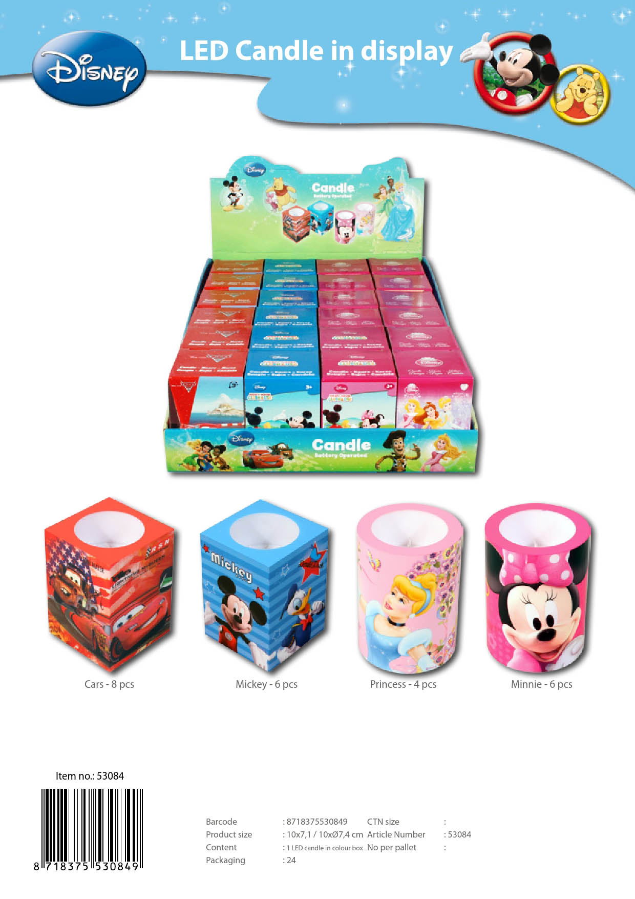 Batteriljus Disney (Mimmi)