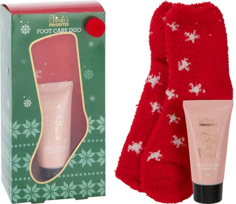 Fotvårdsset "Santa's Favorites" (Röda sockor)