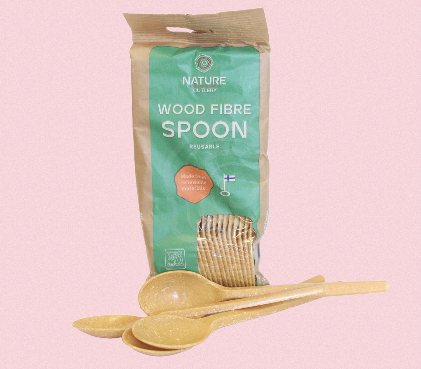 Engångsbestick träfiber 20-pack - Skedar