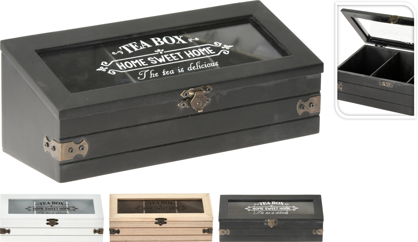 Telåda TEA BOX (Svart)