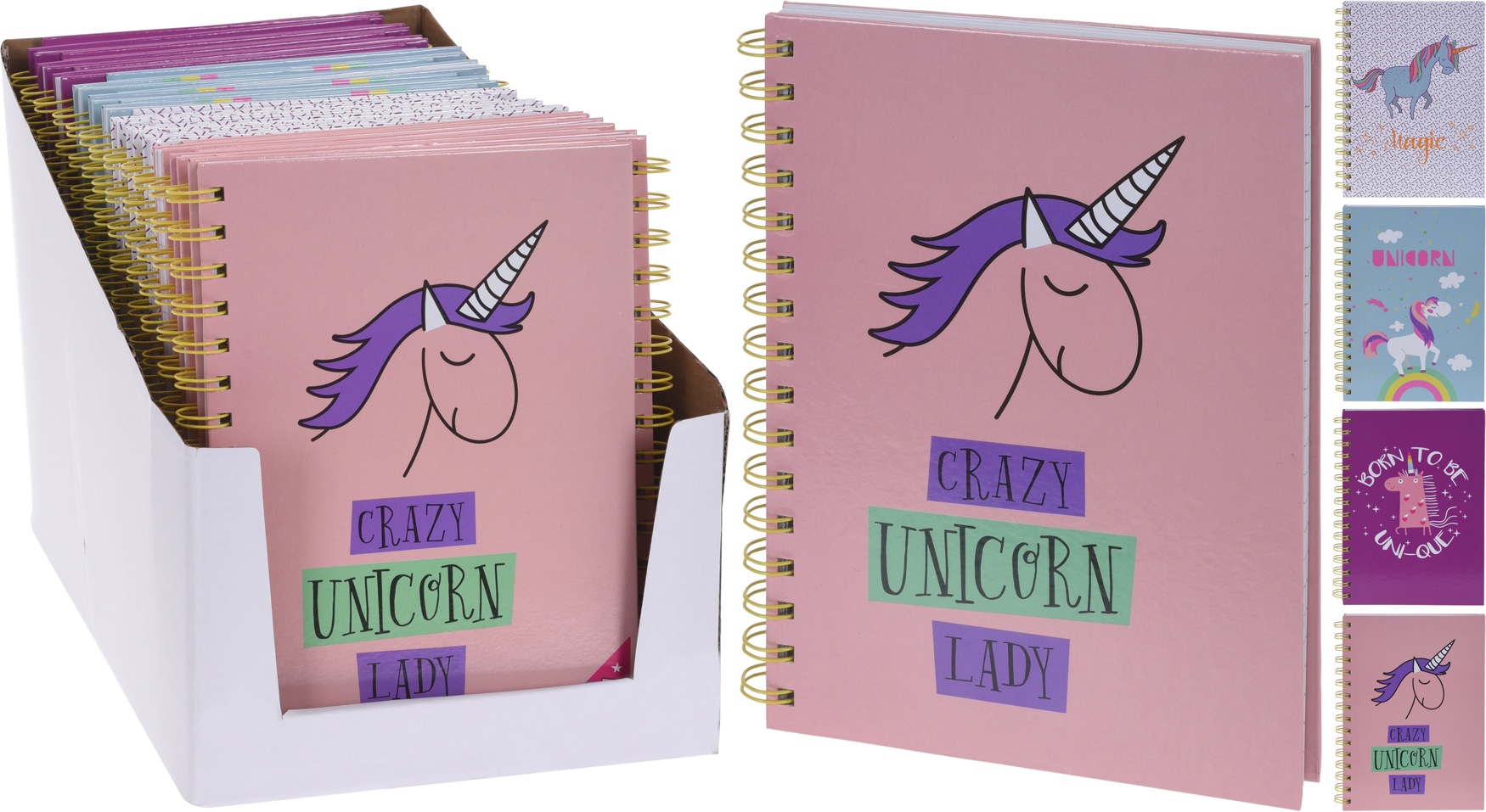 Spiralblock Unicorn (Vit)
